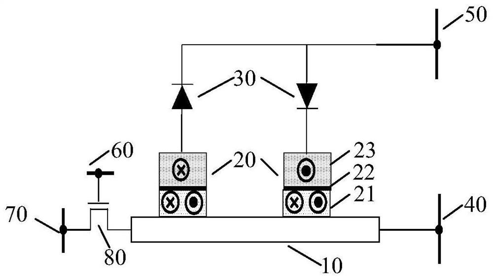 Memory, and writing method and reading method of memory