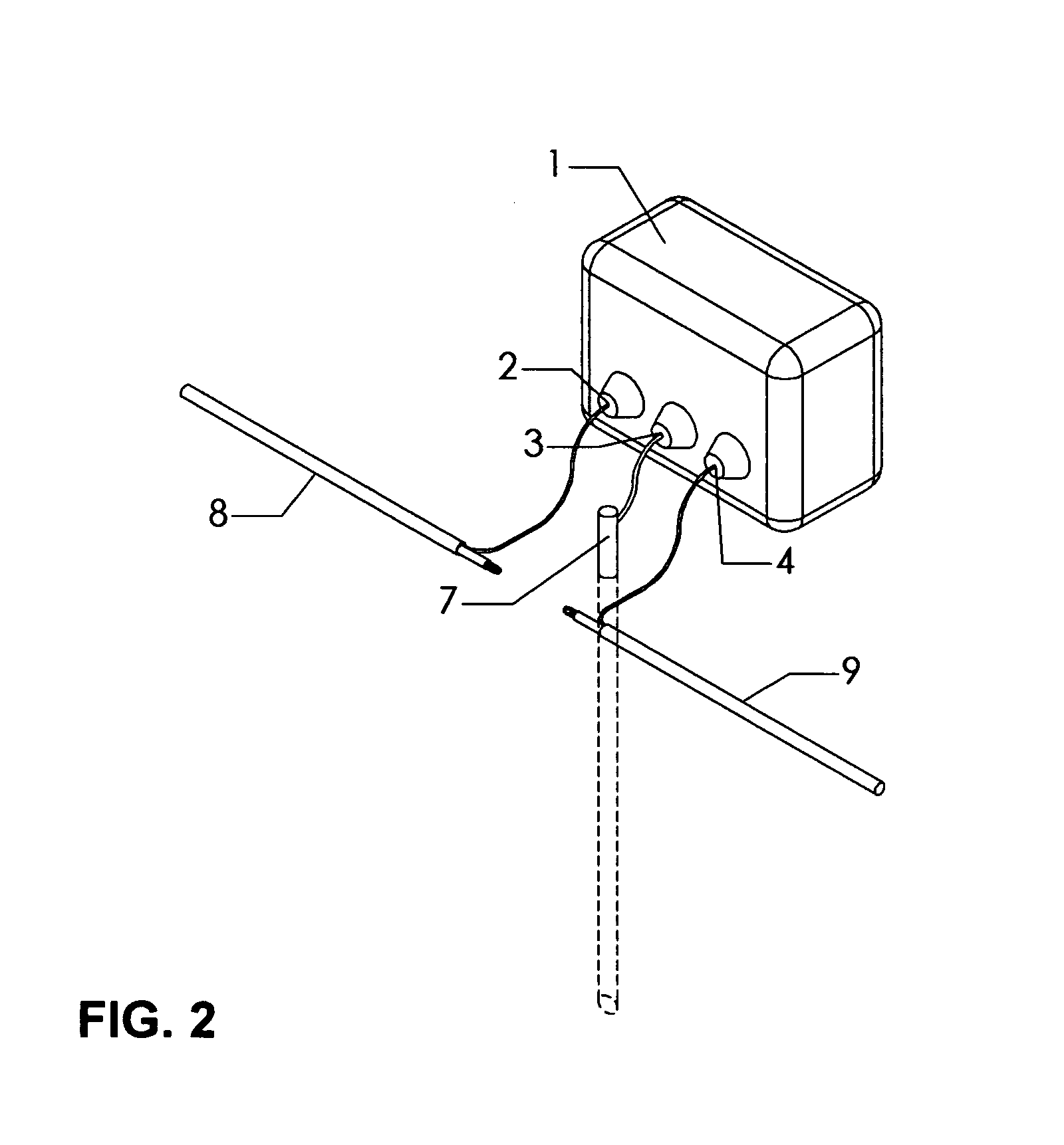 Electric animal deterrent for contact with underlying ground system