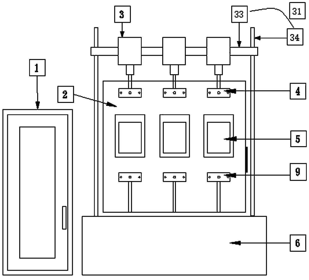 Test equipment and test method testing creep property of geosynthetics