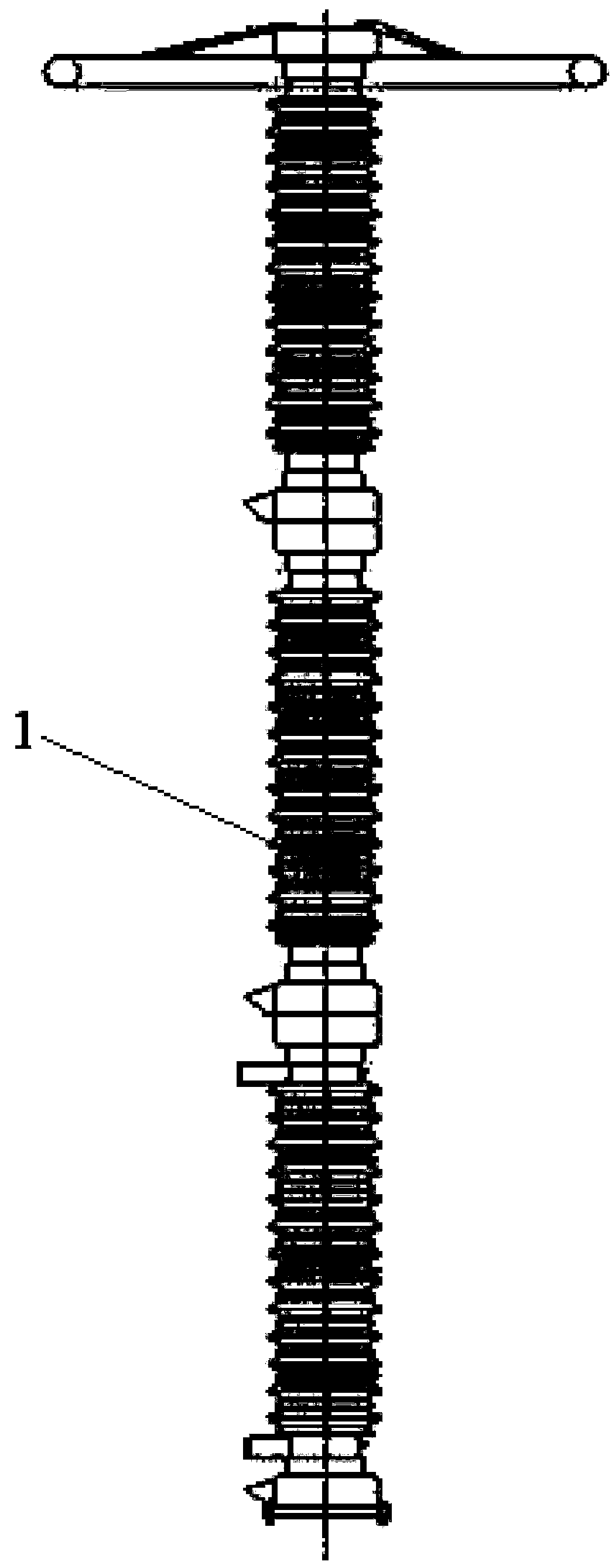 High-voltage lightning arrester defect diagnosis method and voltage allocation measurement device