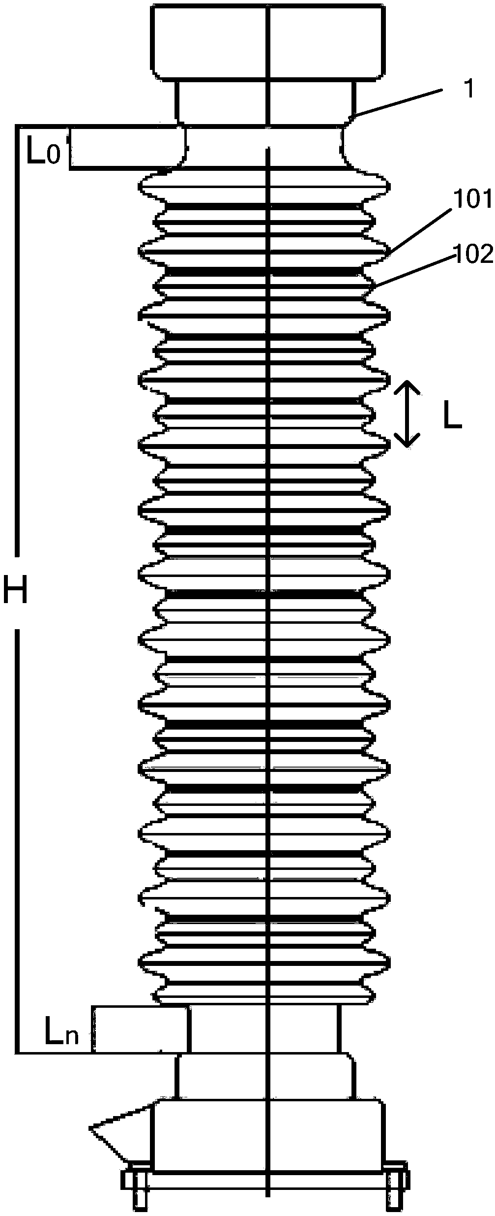 High-voltage lightning arrester defect diagnosis method and voltage allocation measurement device