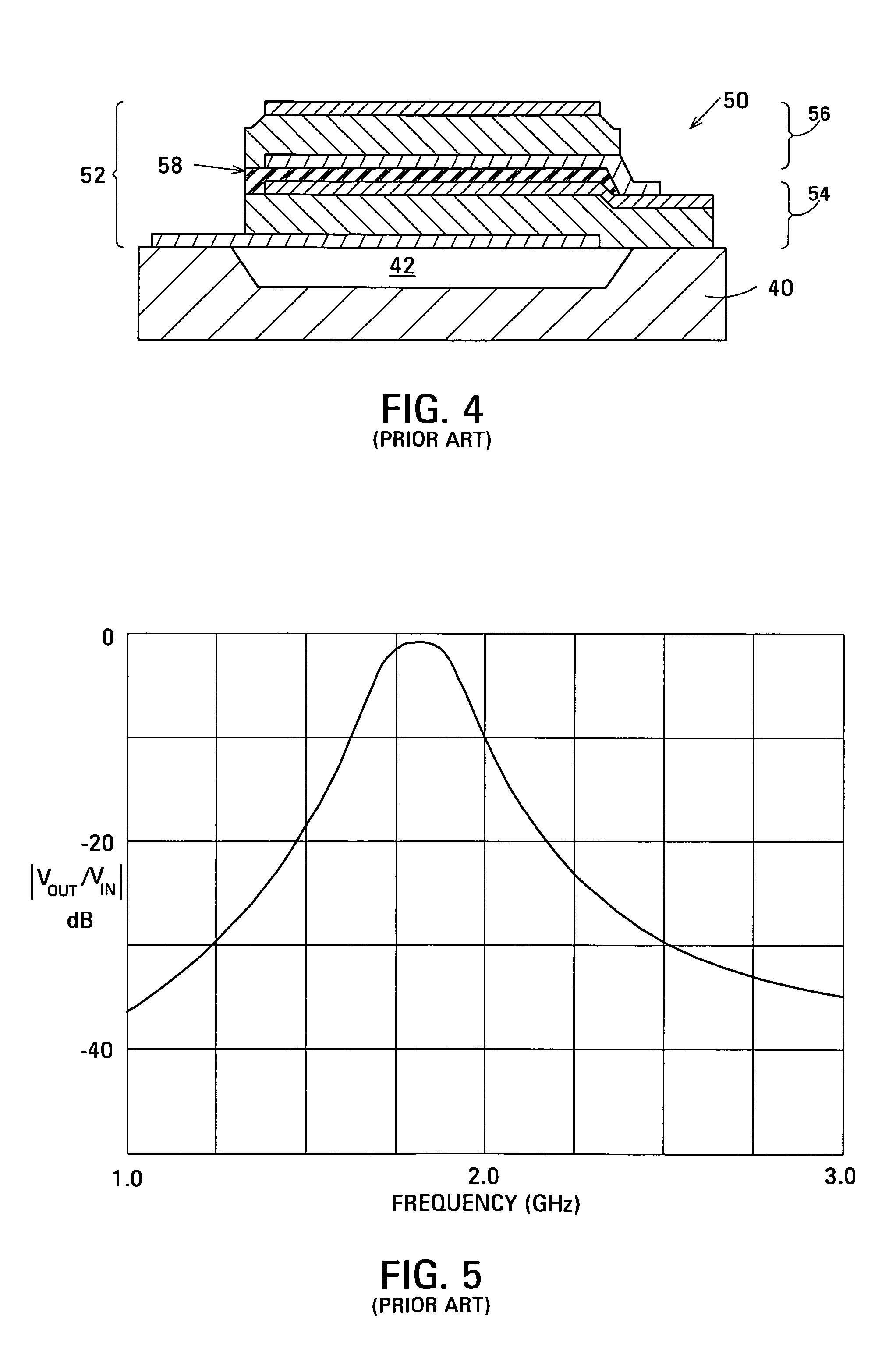 Decoupled stacked bulk acoustic resonator-based band-pass filter