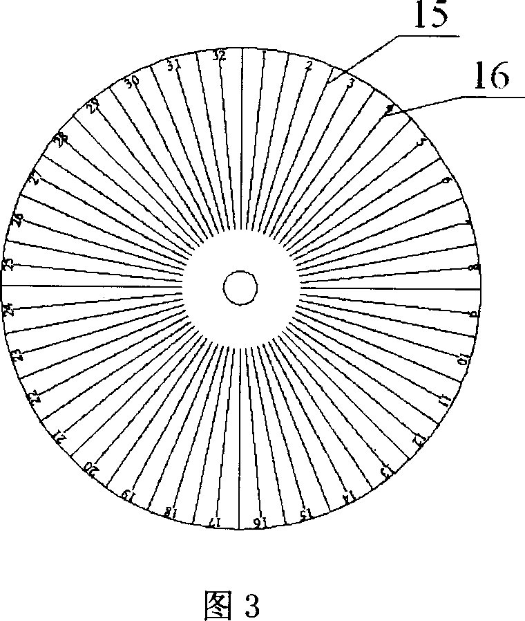 Branch pipe intersecting line laying out instrument