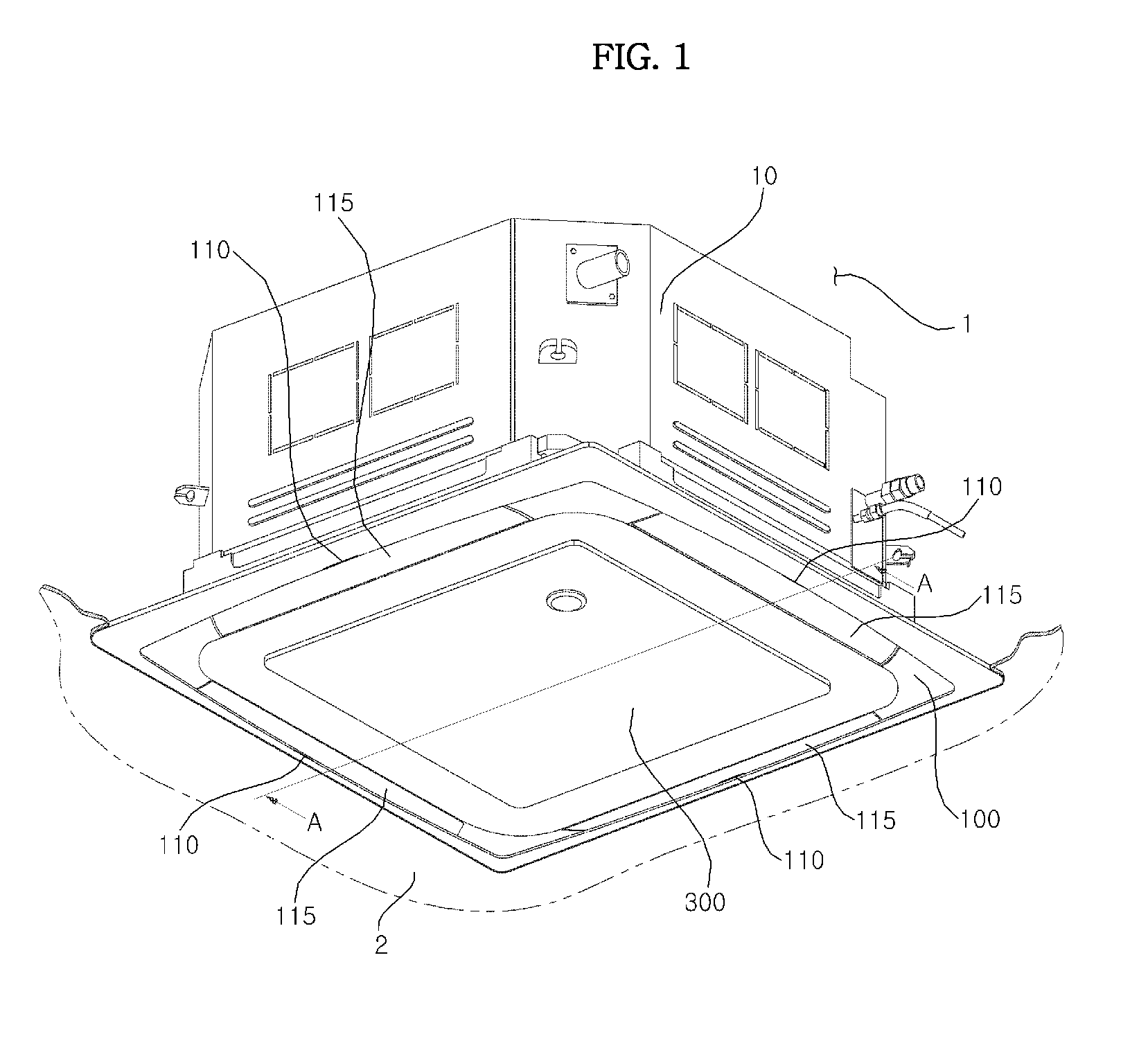 Ceiling-mounted air conditioner