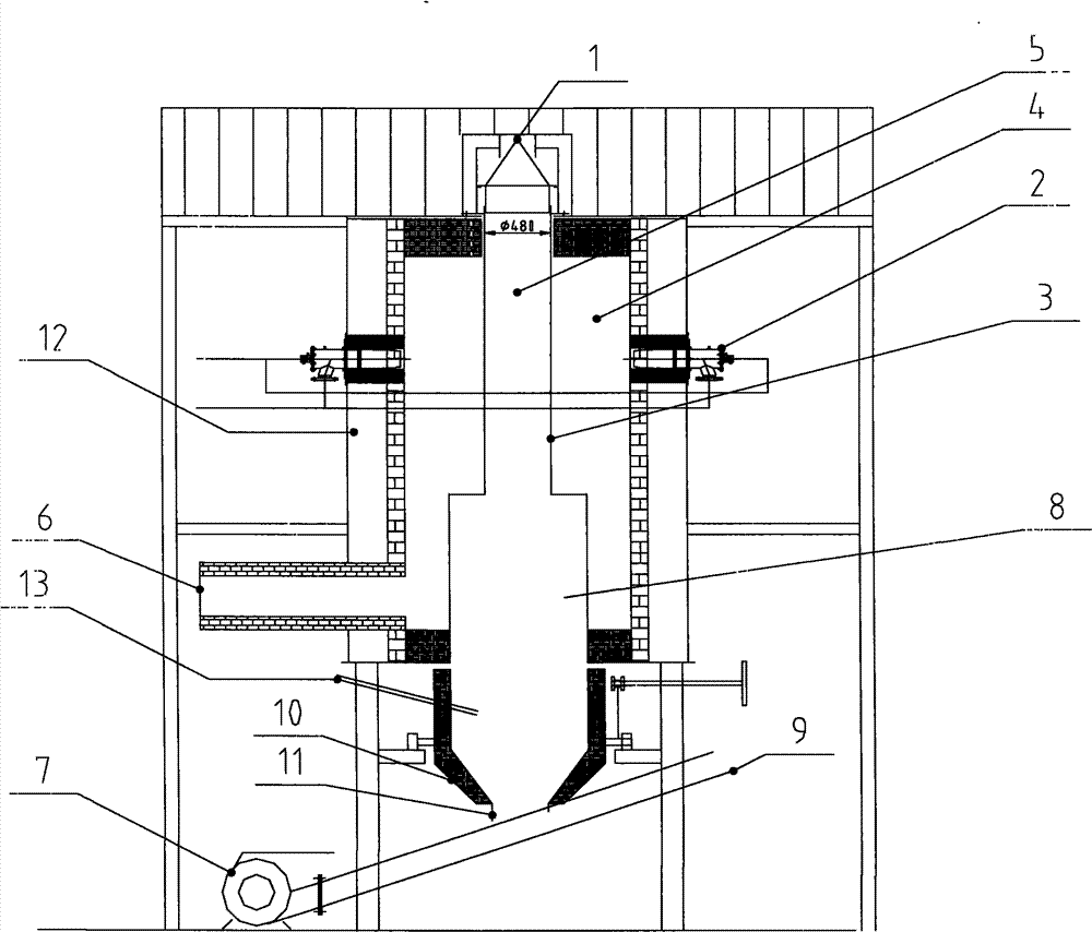 Method for expanding open-bore perlite by gas indirect heating