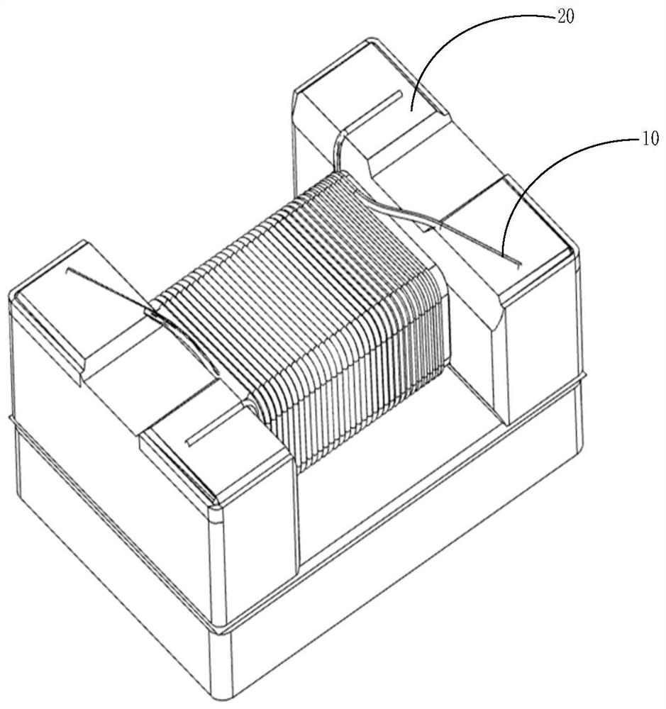 Inductor, automobile and preparation method of inductor