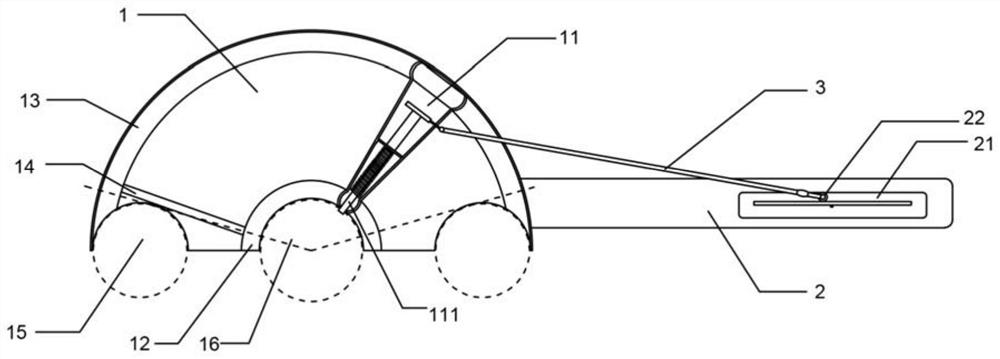 Semicircular spiral expander unlocking device