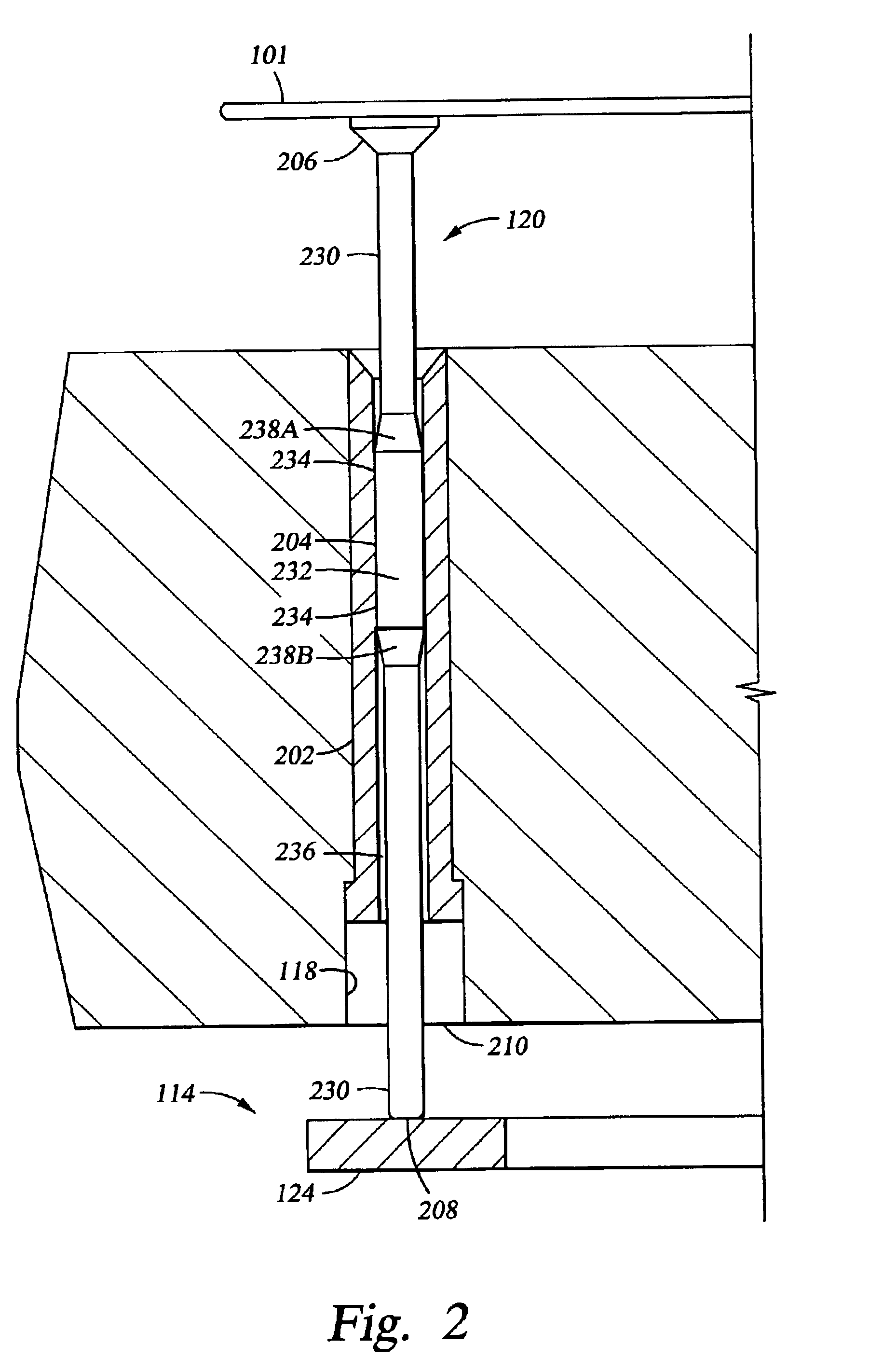 Reduced friction lift pin