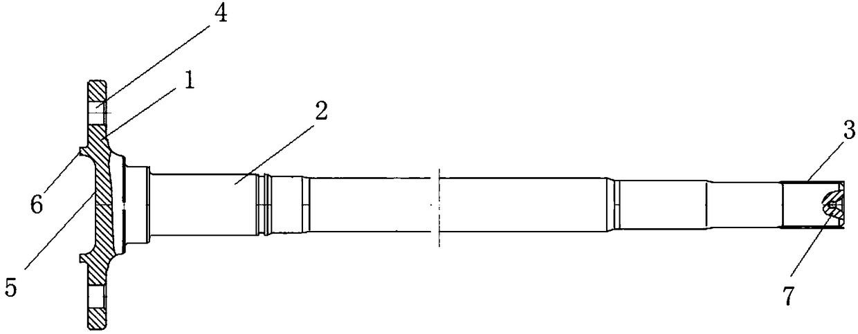 A wear-resistant and noise-reducing automobile half shaft