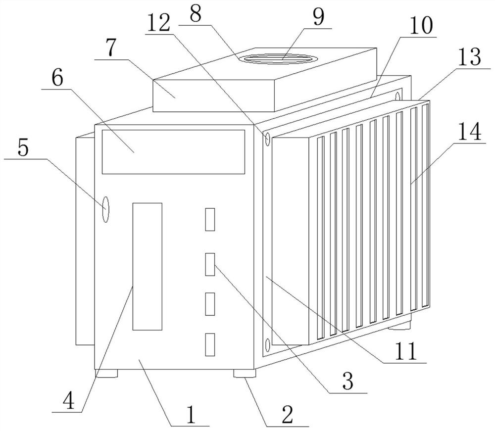 Efficient heat dissipation case for desktop computer