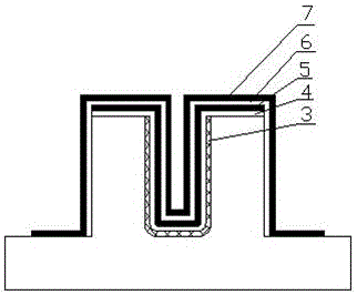 Manufacturing process of carbon fiber composite U-shaped parts