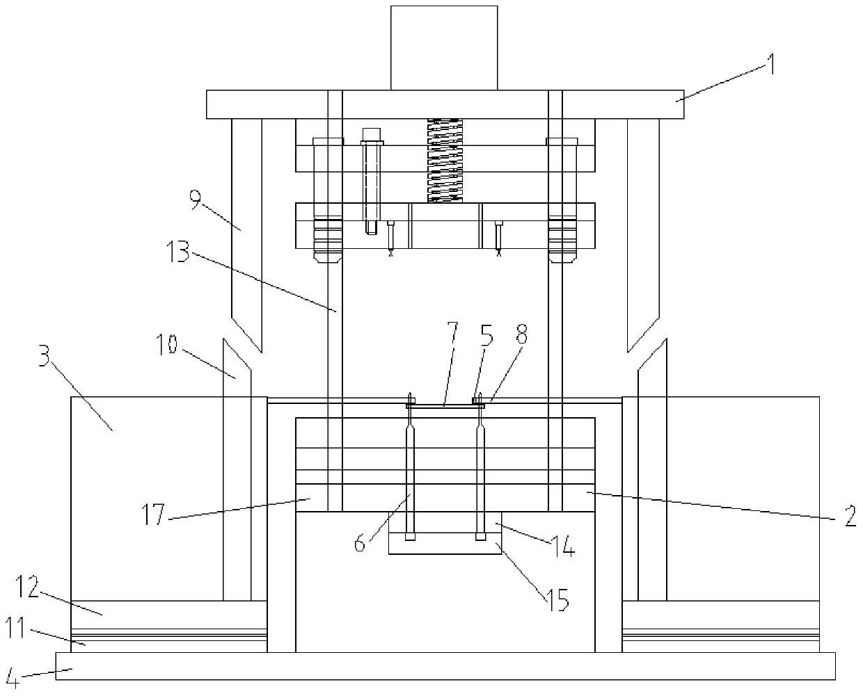 In-mold riveting automatic feeding mechanism