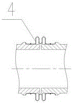 Multi-segment type exhaust pipe structure