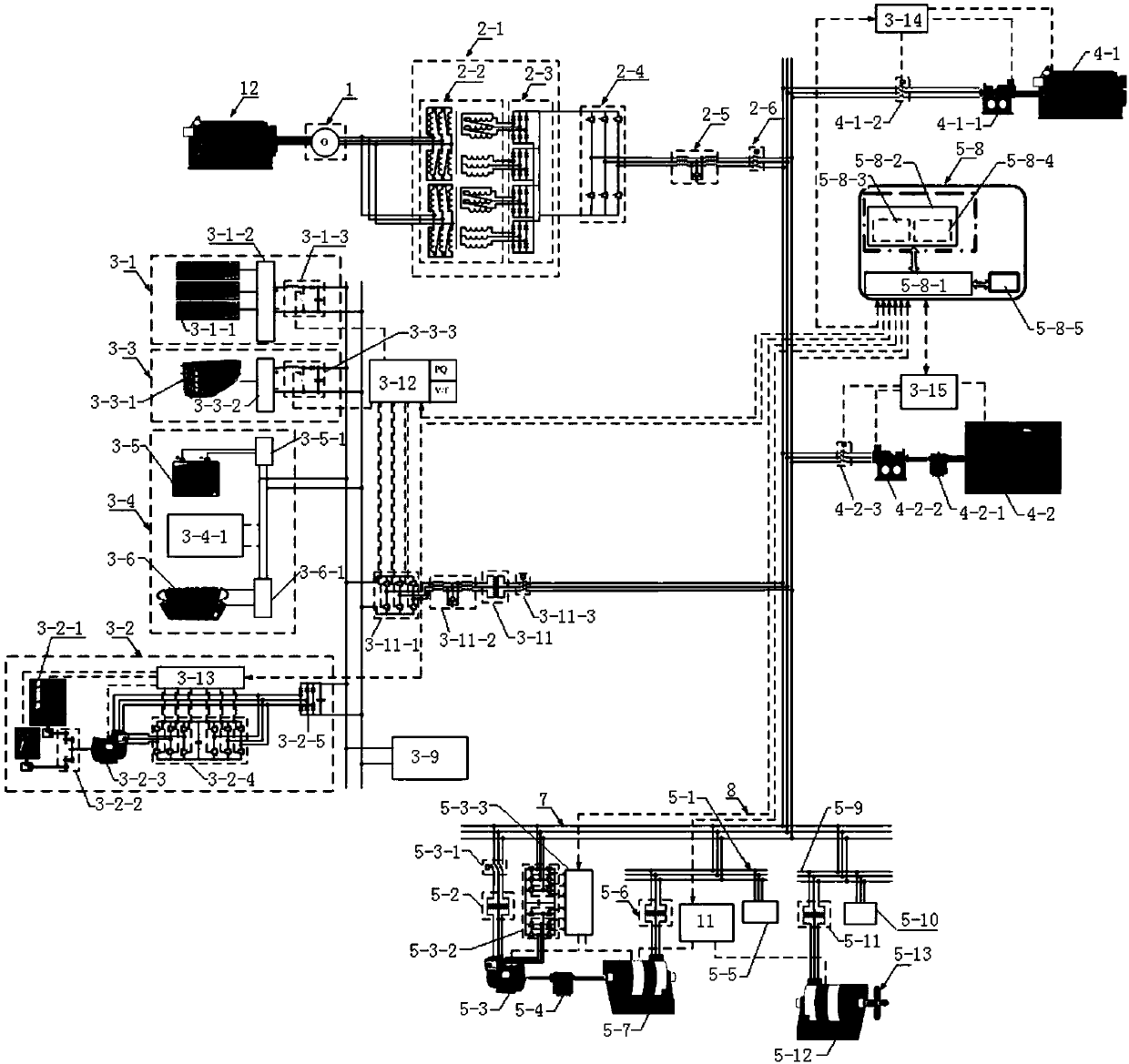 Experiment platform for marine integrated power system based on multiple energies and hybrid energy storage technology