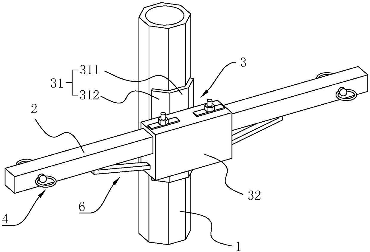 Support frame for installing overhead transmission lines