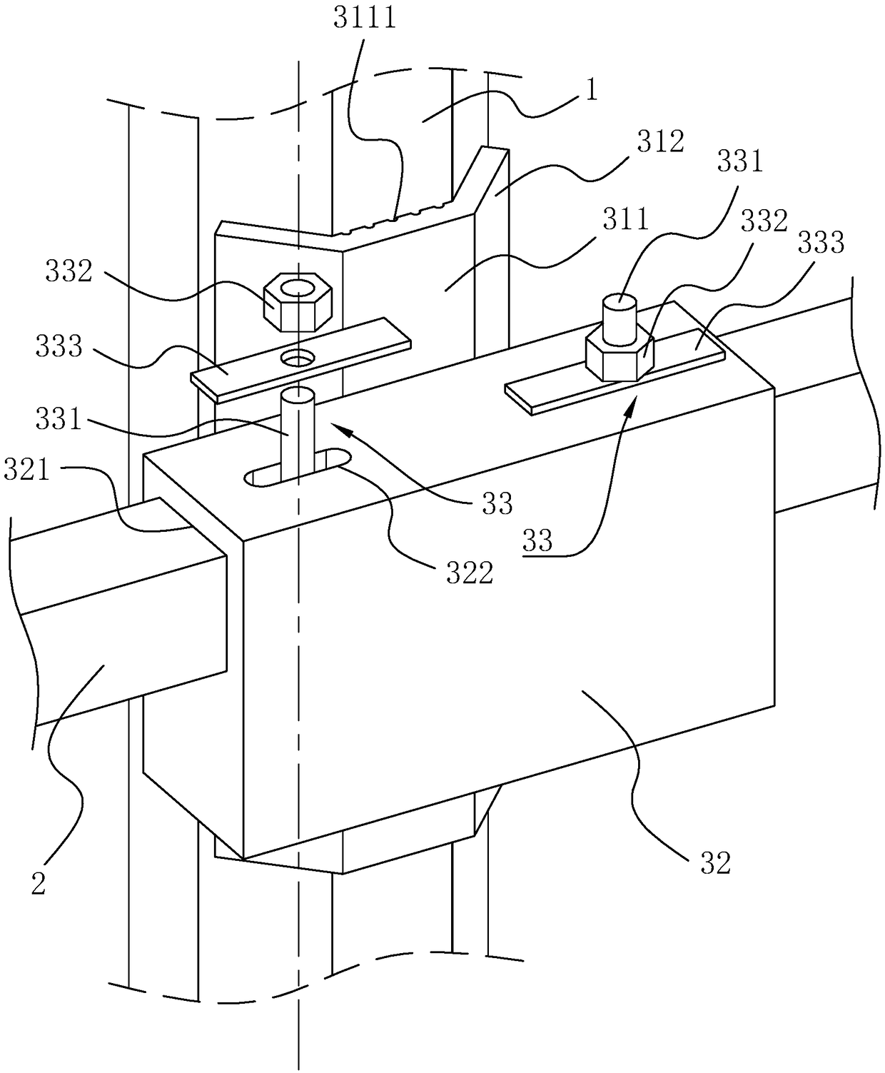 Support frame for installing overhead transmission lines