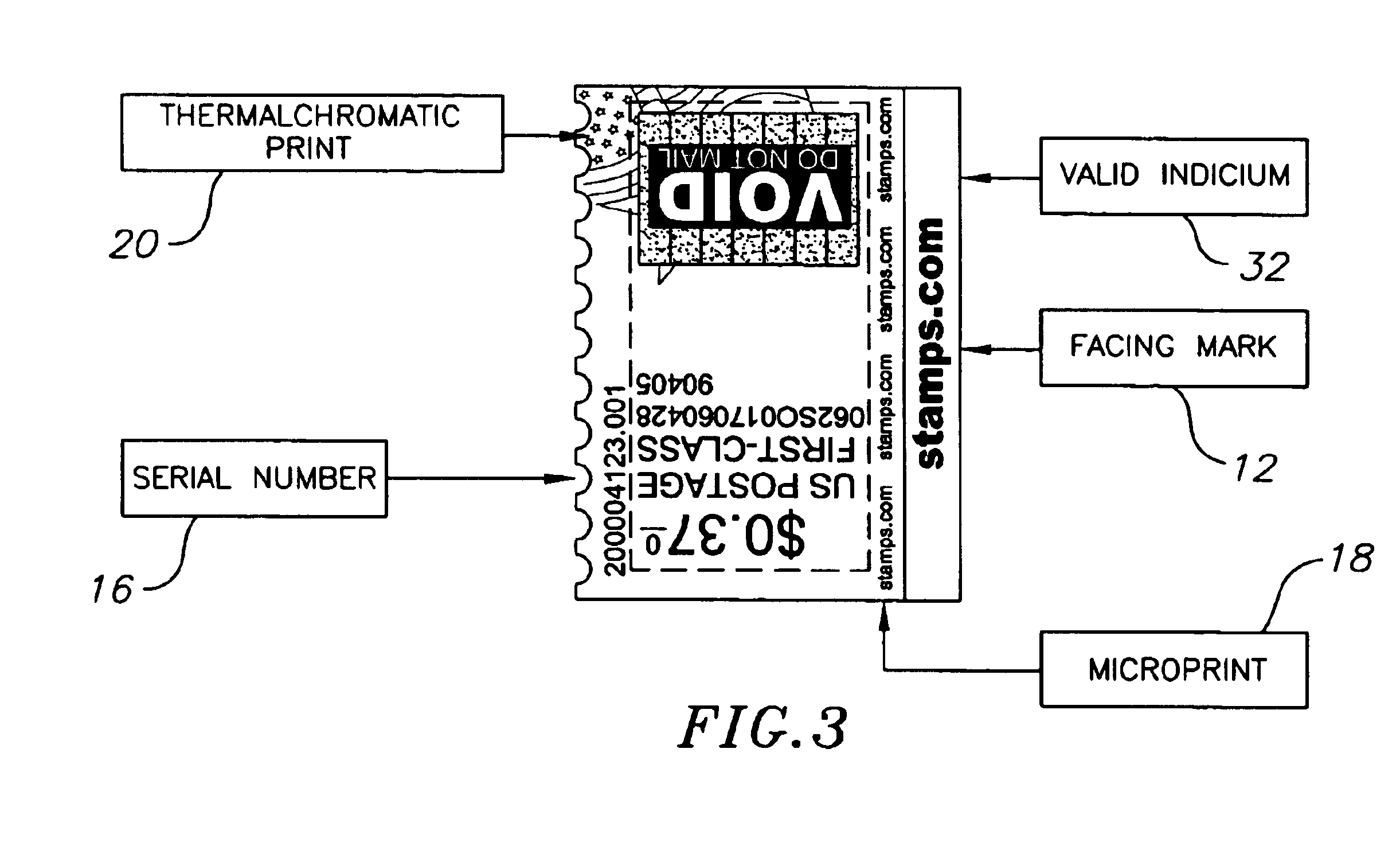 System and layout for proper printing of netstamps and other labels