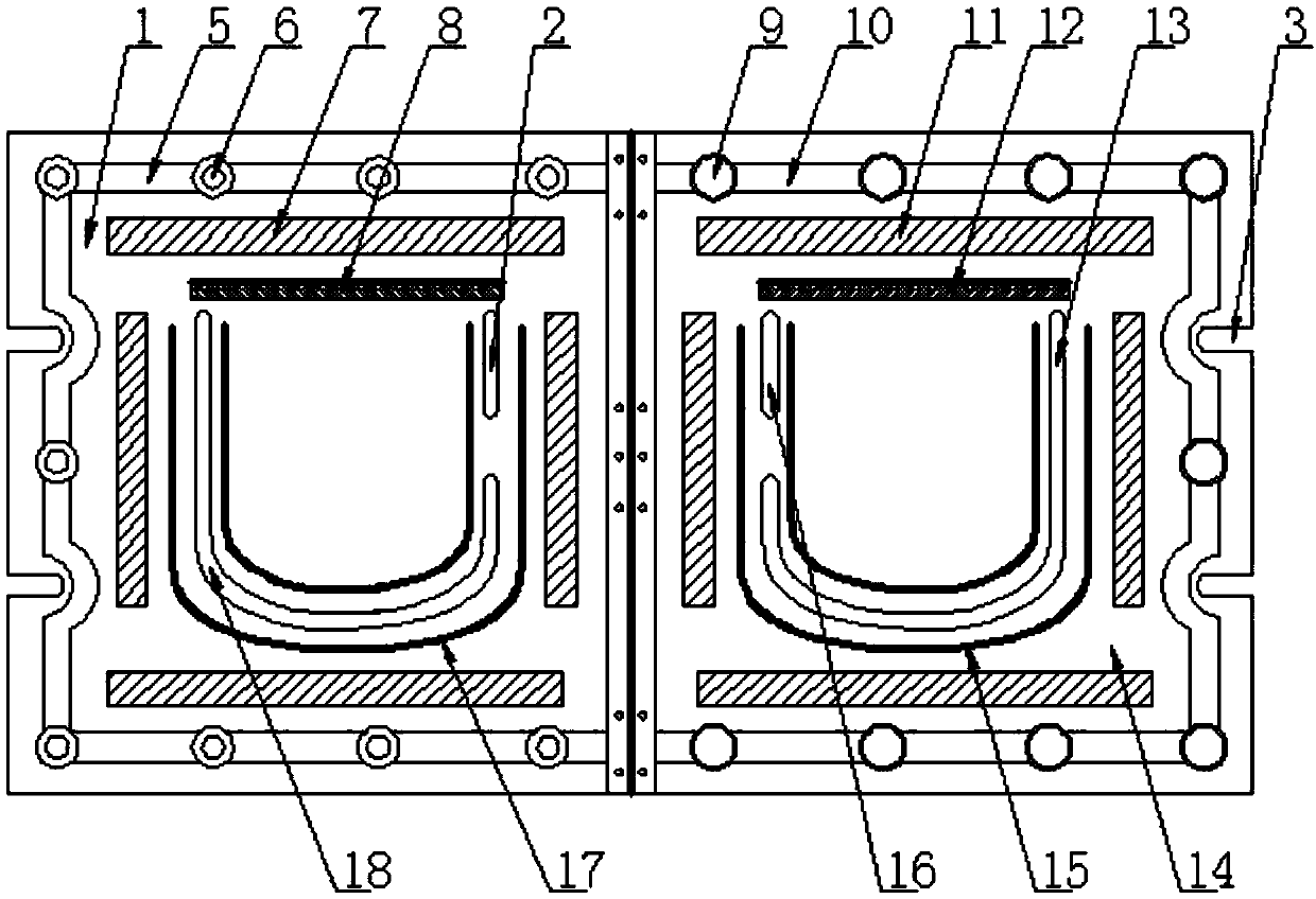 Integrally-formed pocket crocheting template