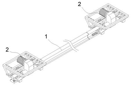 Walking mechanism of monorail transport vehicle