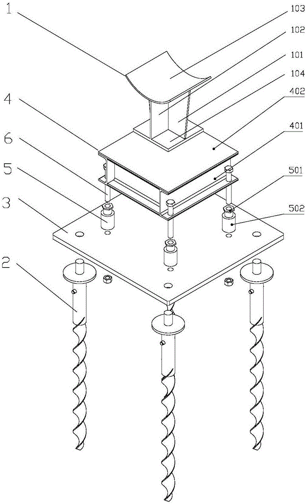 Combined fast-assembly pipeline support and mounting method thereof