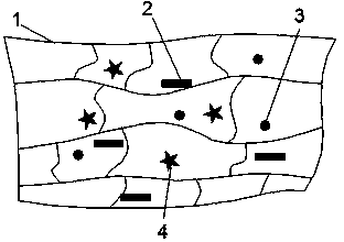 Preparation method for biomimetic matrix type biological wound healing material