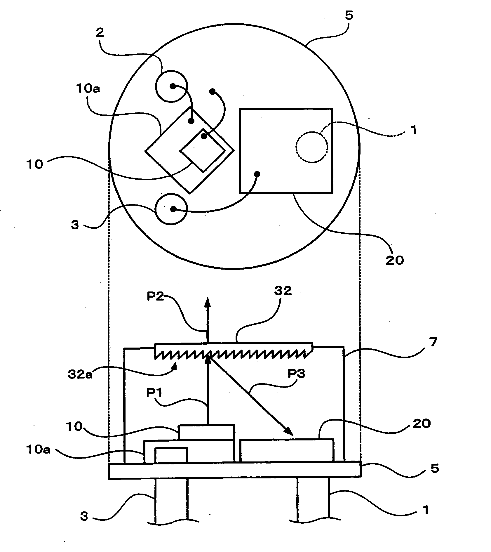 Optical module, and optical transmission device