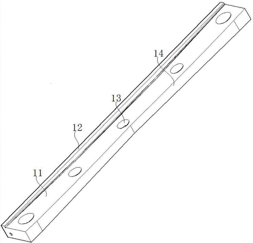 Pendulum-type concave-convex shear blade