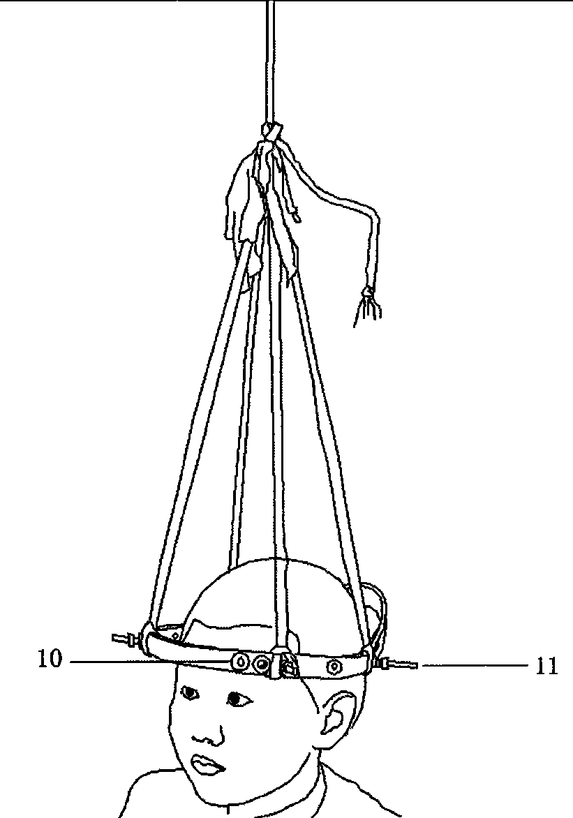 Scoliosis head circle gravity traction wheel chair