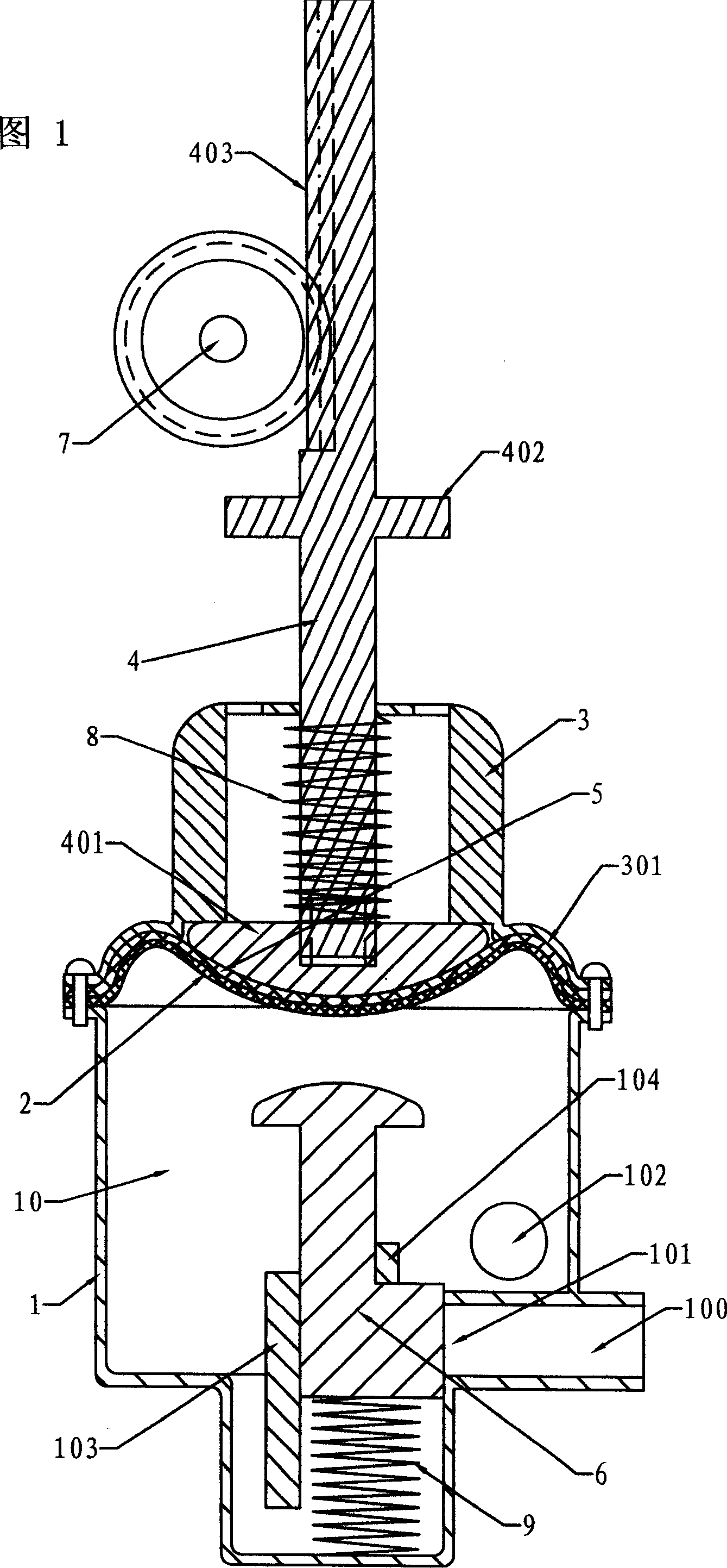 Water control apparatus for water storage type water heater