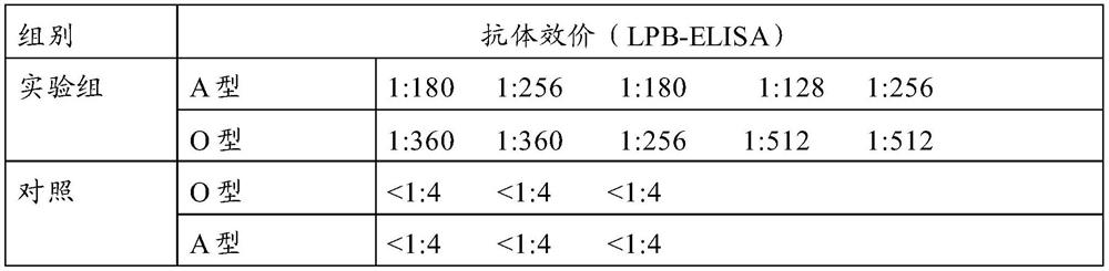 Porcine foot-and-mouth disease virus type O, type A fc polypeptide bivalent vaccine and its preparation method and application