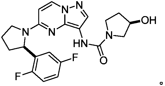 Preparation method of larotrectinib intermediate