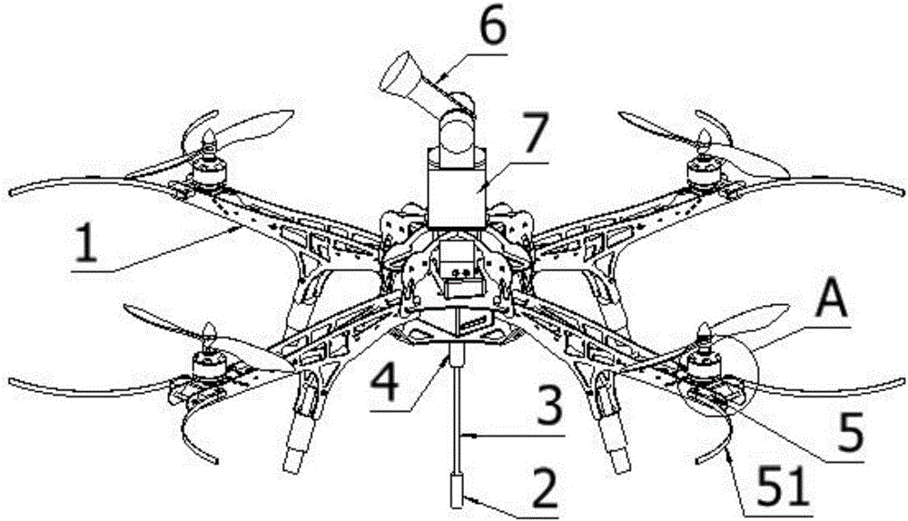 Unmanned aerial vehicle mapping system of power transmission line