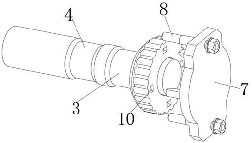 Novel structure for reducing stress concentration of pull rod of injection molding machine