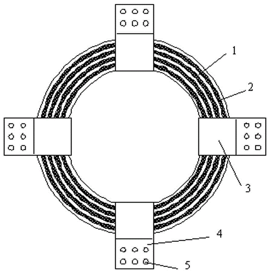 Steel lead laminated ring damper