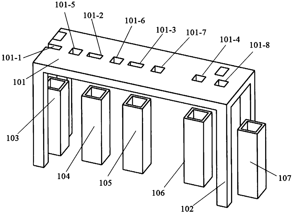 Full-automatic columnar-capacitor detector