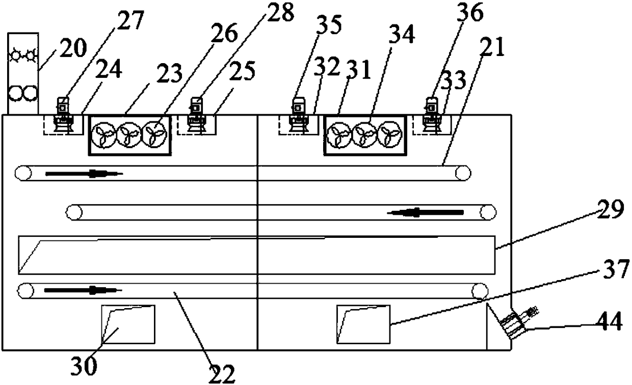 Air energy drying device for sludge