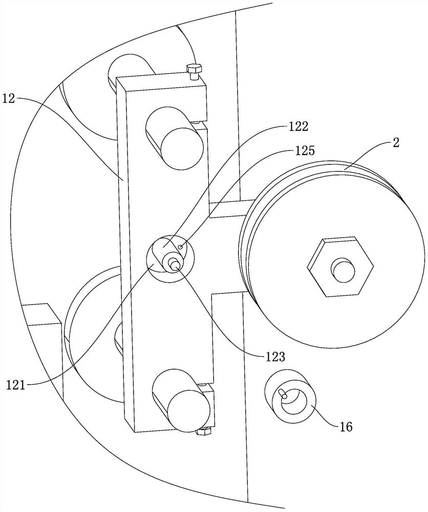 Winding machine with hot air self-adhesion wire tensioning structure