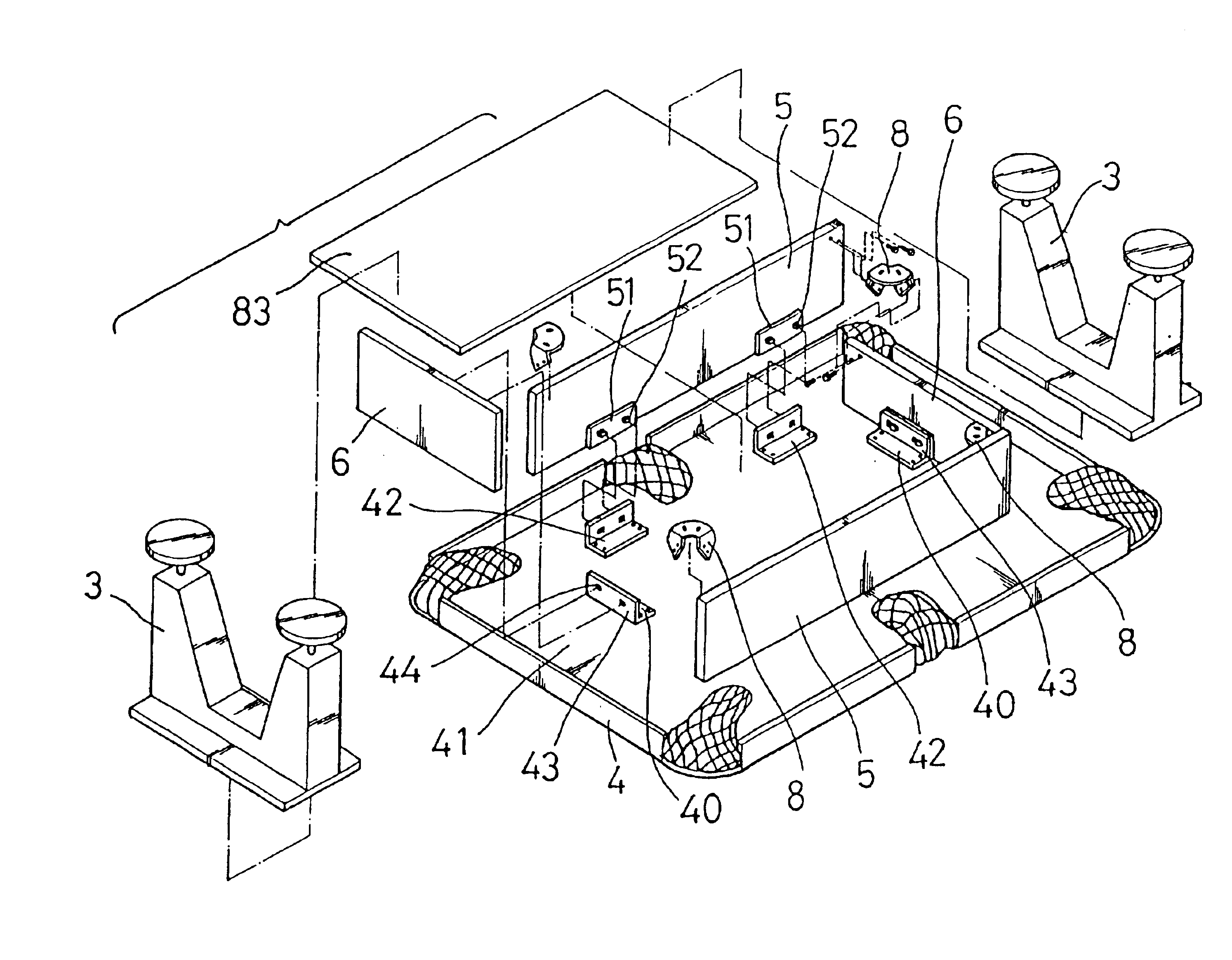 Billiard table having easily assembling structure