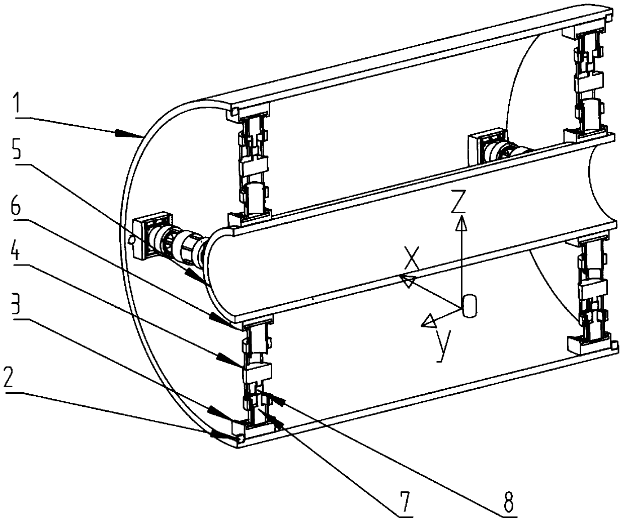 Automatic coaxiality regulating device and method