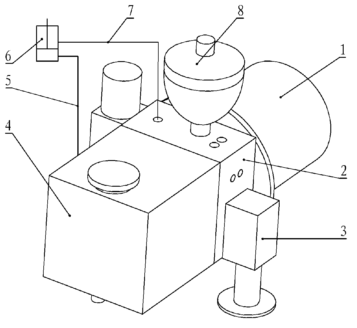 Hydraulic power device of bear-loading hopping robot