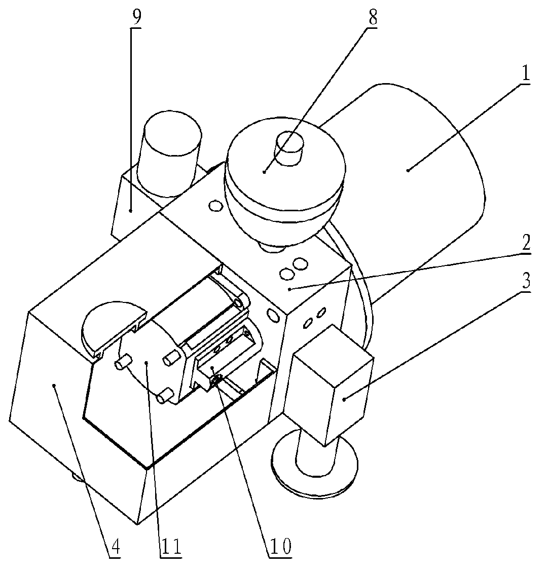 Hydraulic power device of bear-loading hopping robot