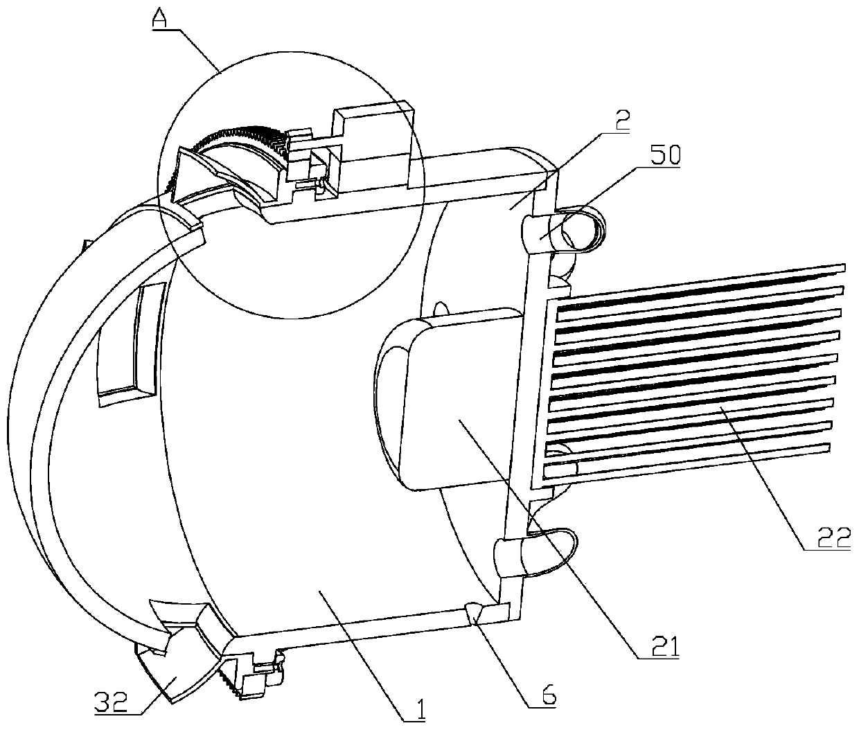 Heat dissipation type vehicle headlamp lampshade