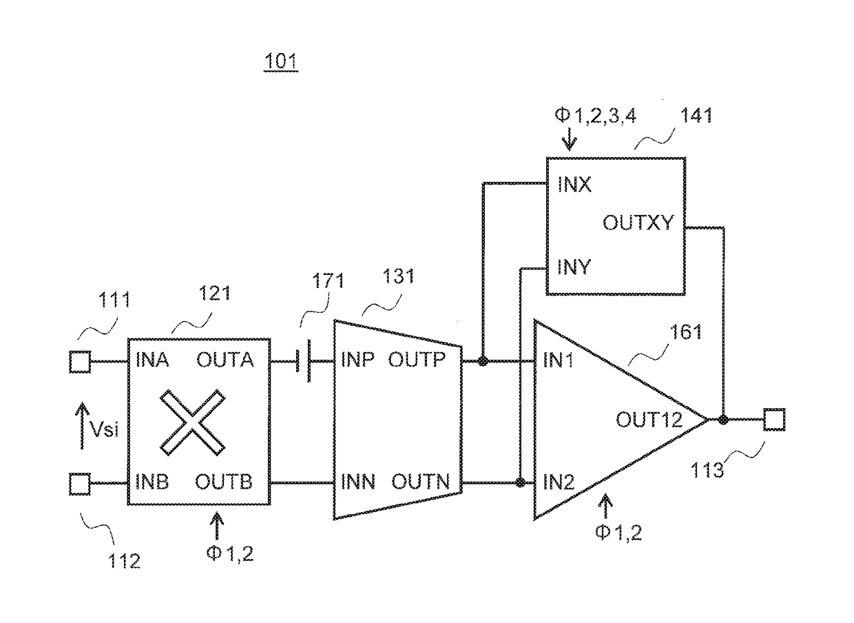 Differential amplification device