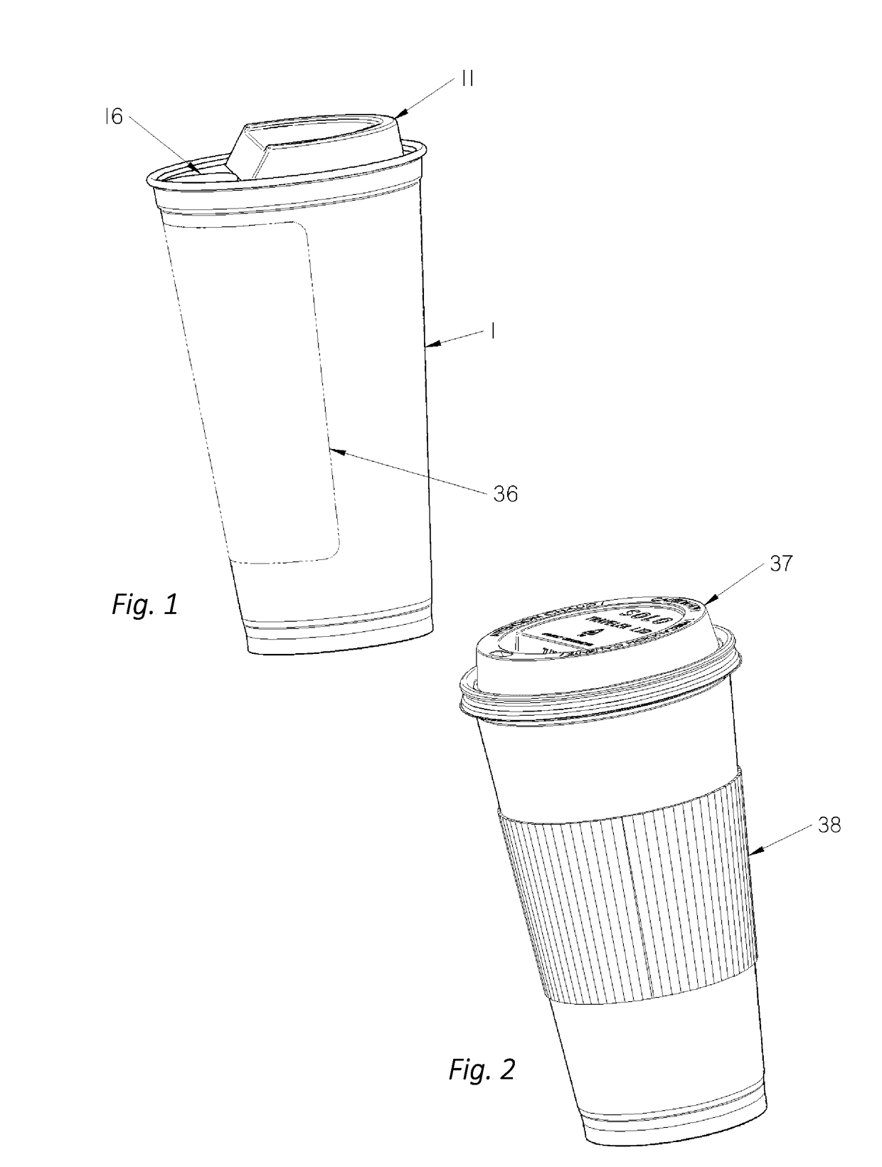 Single use self-heating cup