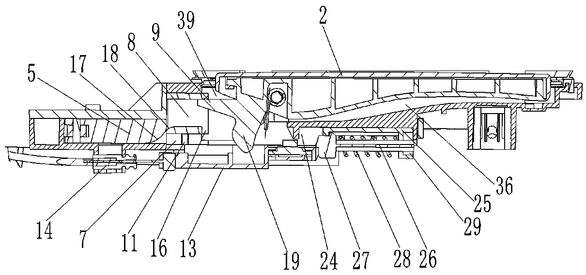 Automatic backswing outer handle structure for car