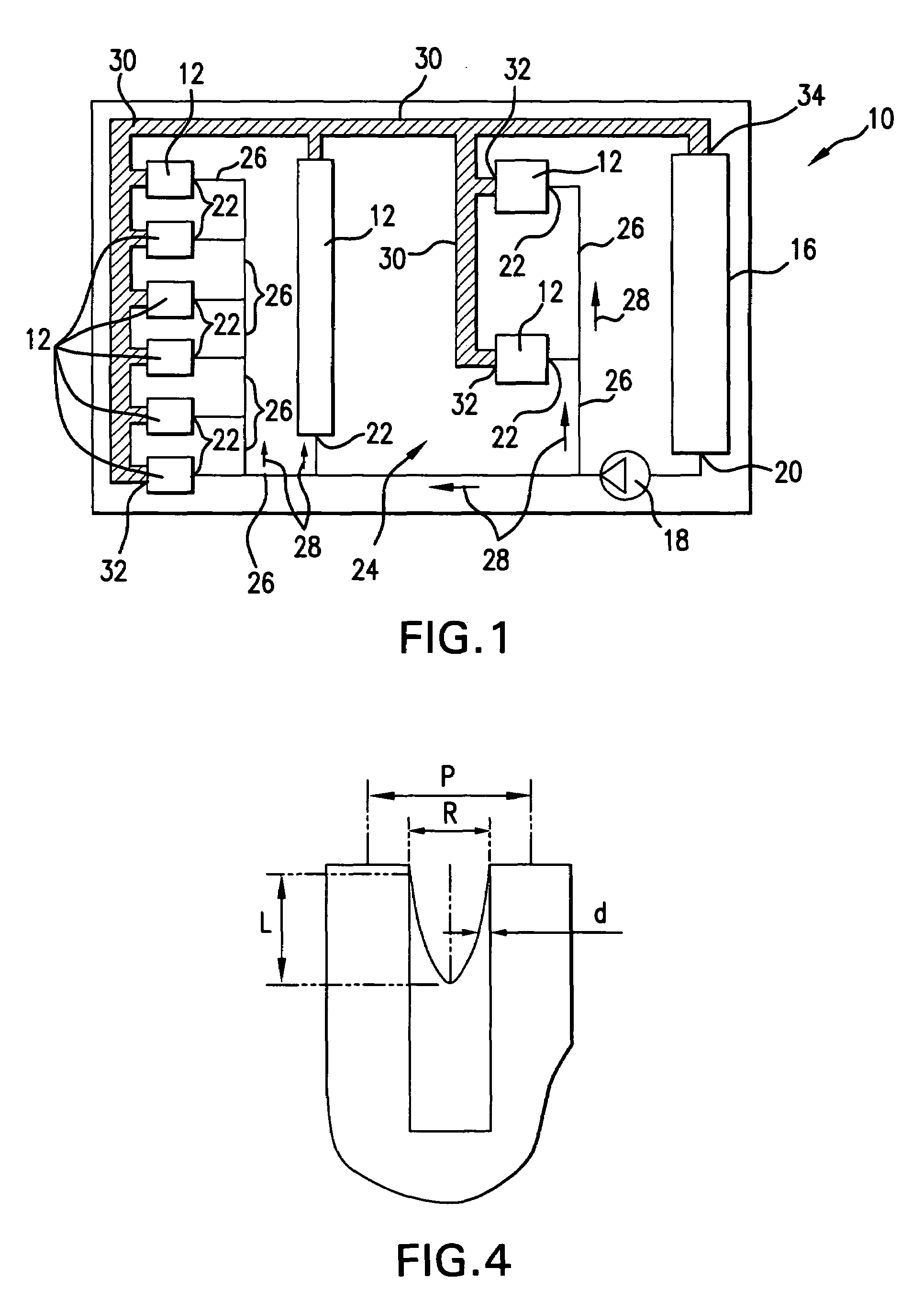 Compact heat exchanging device based on microfabricated heat transfer surfaces