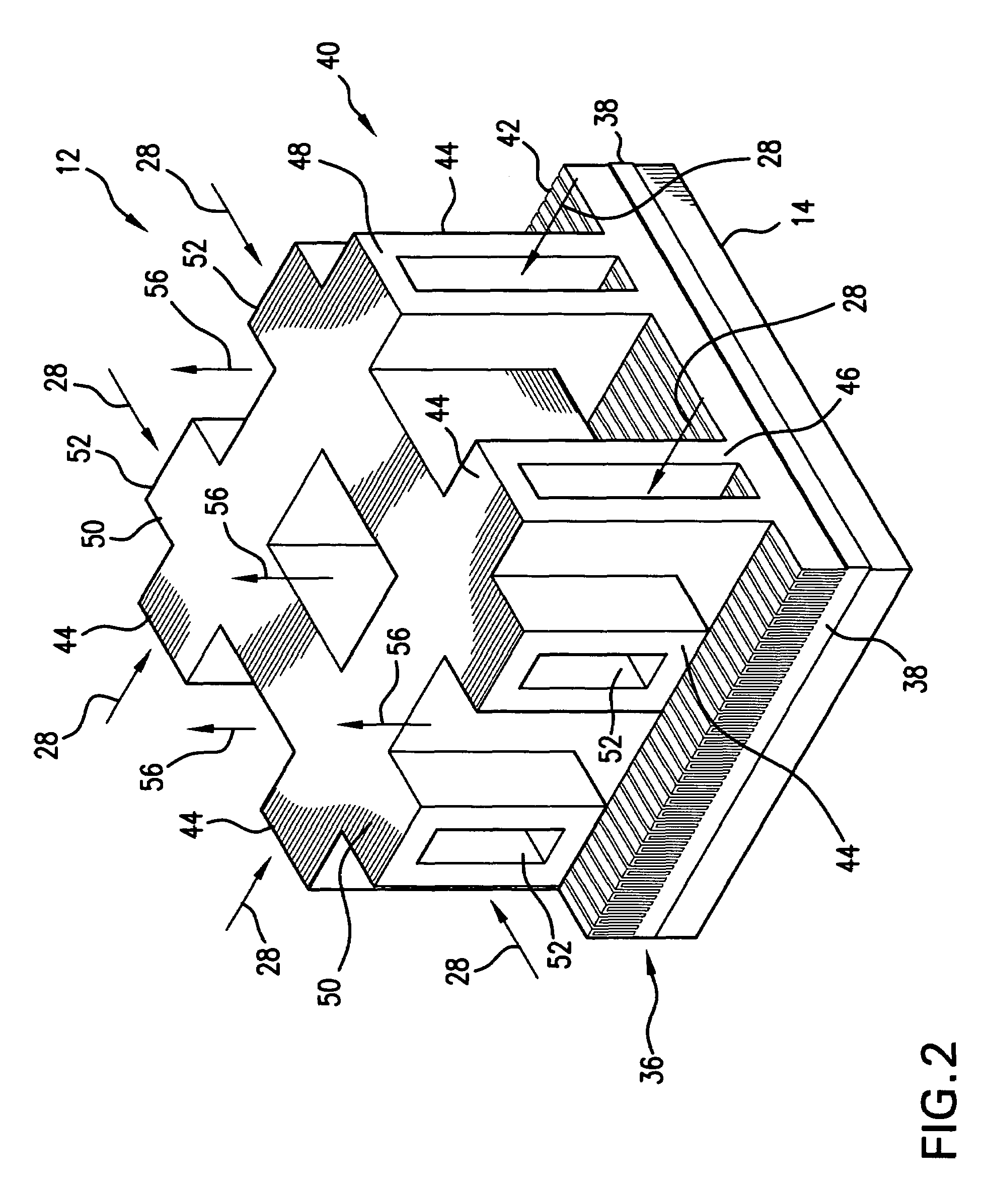 Compact heat exchanging device based on microfabricated heat transfer surfaces