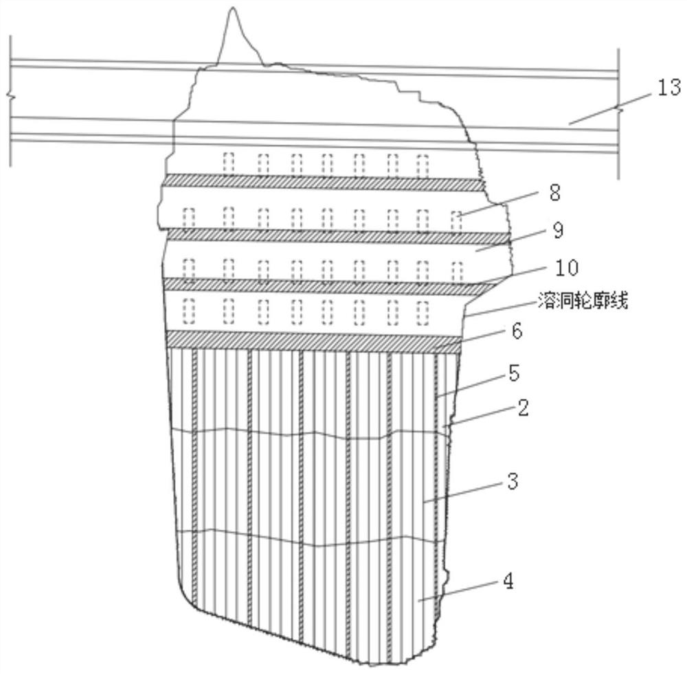 Karst cave backfilling method and tunnel construction method