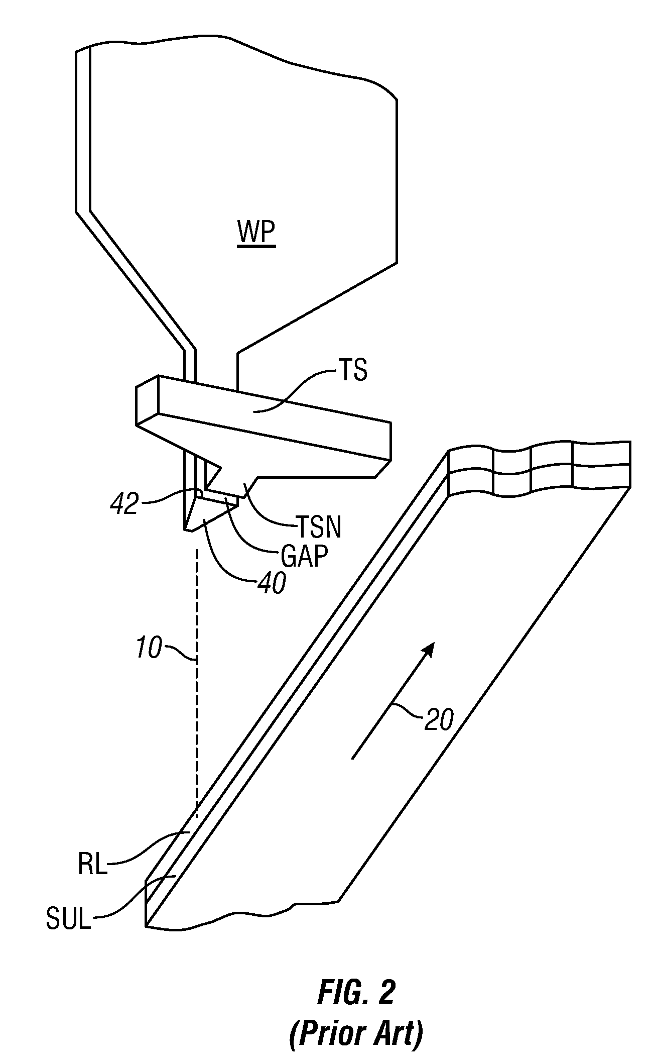 Perpendicular magnetic recording write head with notched trailing shield and method for making