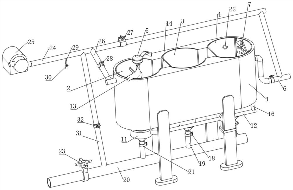 Pretreatment device for water inlet on-line instrument room